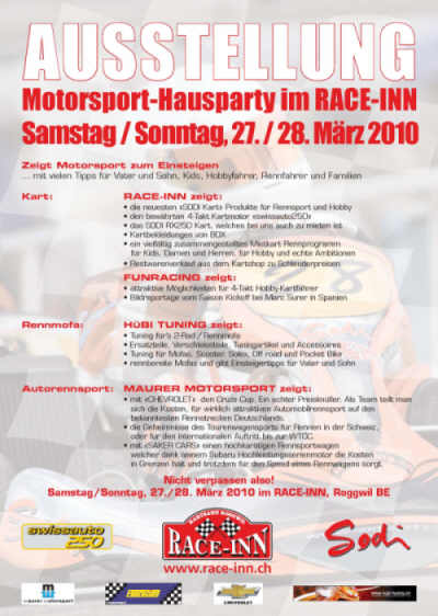 Rennsport Ausstellung im RACE-INN Roggwil